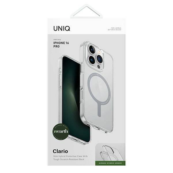 UNIQ etui Clario iPhone 16 Pro 6.3" Magclick Charging przeźroczysty/lucent clear