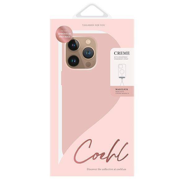 UNIQ etui Coehl Creme iPhone 16 Pro Max 6.9" Magnetic Charging różowy/ballet pink