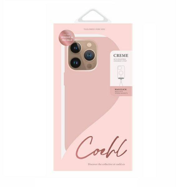 UNIQ etui Coehl Creme iPhone 16 Pro Max 6.9" Magnetic Charging różowy/ballet pink