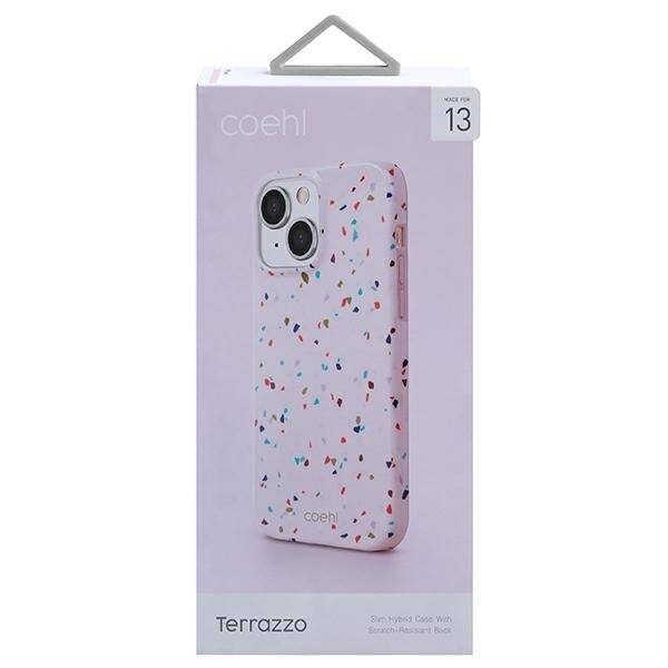 UNIQ etui Coehl Terrazzo iPhone 13 / 14 / 15 6,1" różowy/blush pink