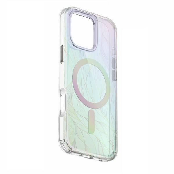 UNIQ etui Coehl Willow iPhone 16 Pro Max 6.9" Magnetic Charging opal/iridescent