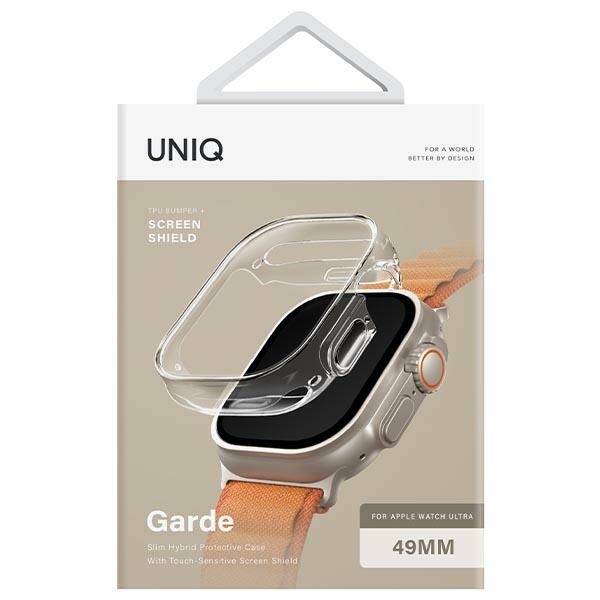 UNIQ etui Garde Apple Watch Ultra/Ultra 2 49mmprzezroczysty/dove clear