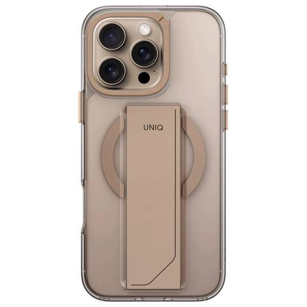 UNIQ etui Heldro Max iPhone 16 Pro Max    6.9" Magclick Charging złoty/taupe gold