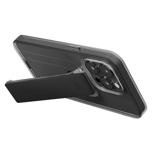 UNIQ etui Heldro Mount with Stand iPhone 15 Pro Max 6.7" dymny/vapour smoke