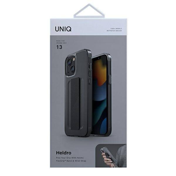 UNIQ etui Heldro iPhone 13 / 14 / 15 6,1" dymny/smoke