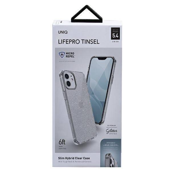 UNIQ etui LifePro Tinsel iPhone 12 mini 5,4" przezroczysty/lucent clear