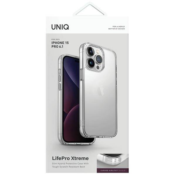 UNIQ etui LifePro Xtreme iPhone 15 Pro 6.1" przeźroczysty/crystal clear