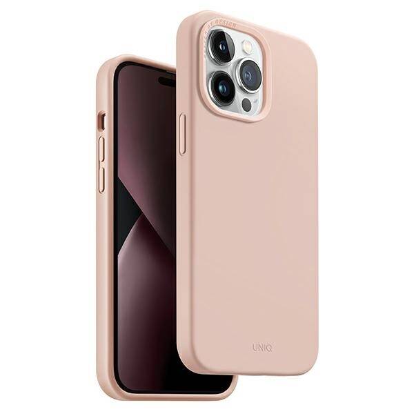 UNIQ etui Lino iPhone 14 Pro 6,1" różowy/pink blush