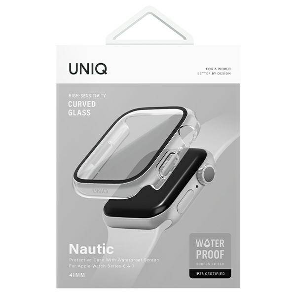 UNIQ etui Nautic Apple Watch Series 7/8/ 9 45mm przezroczysty/dave clear