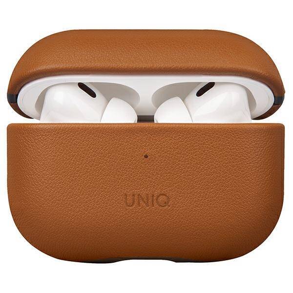 UNIQ etui Terra AirPods Pro 2 gen. Genuine Leather (2022/2023) brązowy/toffee brown