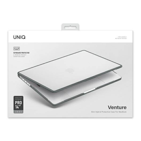 UNIQ etui Venture MacBook Pro 14" (2021) szary/charcoal frost grey