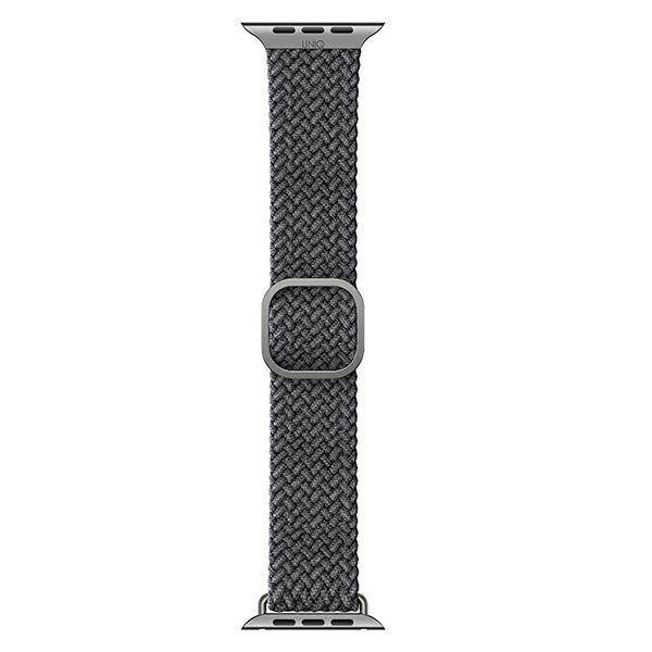 UNIQ pasek Aspen Apple Watch 40/38/41mm Series 1/2/3/4/5/6/7/8/9/SE/SE2 Braided szary/granite grey