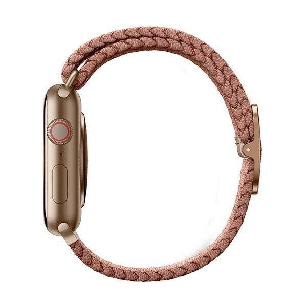 UNIQ pasek Aspen Apple Watch 44/42/45 mm Series 1/2/3/4/5/6/7/8/9/SE/SE2 Braided różowy/grapefruit pink