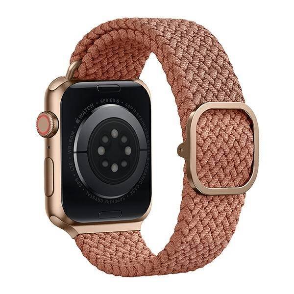 UNIQ pasek Aspen Apple Watch 44/42/45 mm Series 1/2/3/4/5/6/7/8/9/SE/SE2 Braided różowy/grapefruit pink