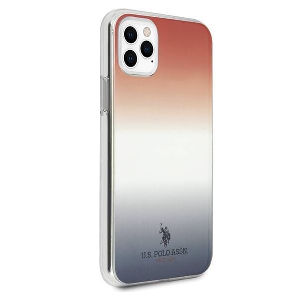 US Polo USHCN65TRDGRB iPhone 11 Pro Max czerwono-niebieski/blue&red Gradient Pattern Collection