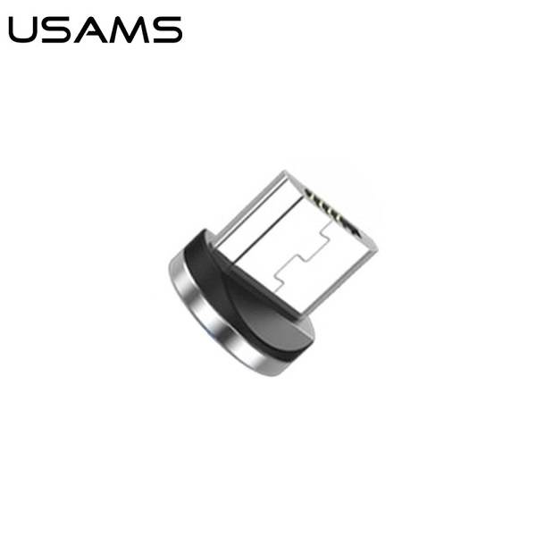 USAMS Adapter magnetyczny microUSB bulk srebrny/silver SJ158USBTA (US-SJ158)