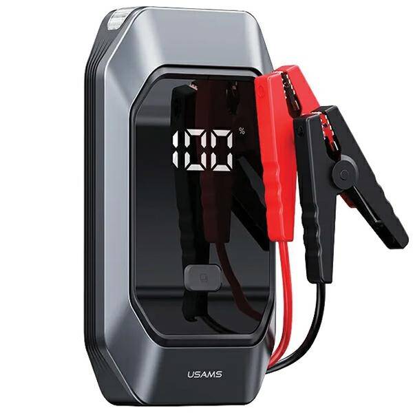 USAMS Jumpstarter Powerbank 8000mAh + wbudowana latarka czarny/black ZB284ZDB01 (US-ZB284)