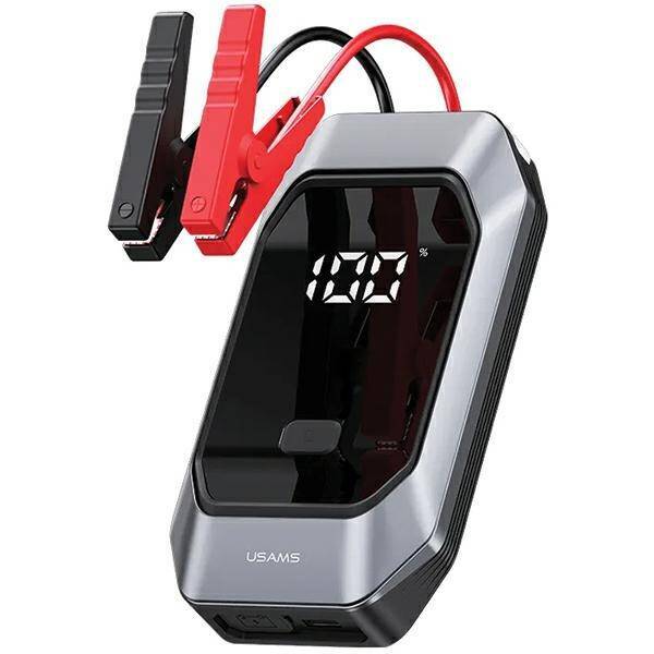 USAMS Jumpstarter Powerbank 8000mAh + wbudowana latarka czarny/black ZB284ZDB01 (US-ZB284)