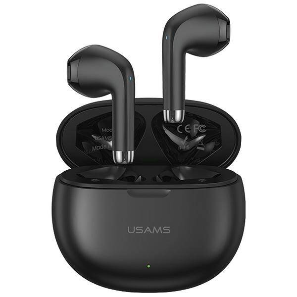 USAMS Słuchawki Bluetooth 5.3 TWS Rhymbo Series bezprzewodowe czarny/black BHUYO01 (US-YO17)