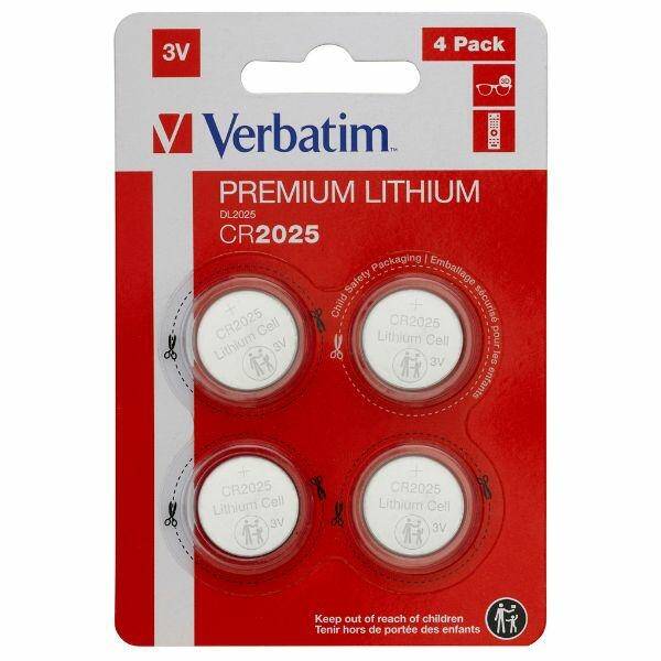 Verbatim Bateria litowa CR2025 3V 4szt  49532