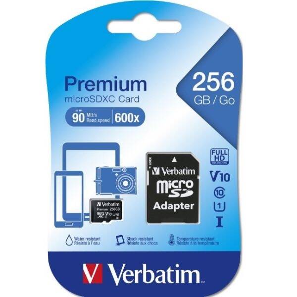 Verbatim Karta microSDHC 32GB V10 czarny/black 44013