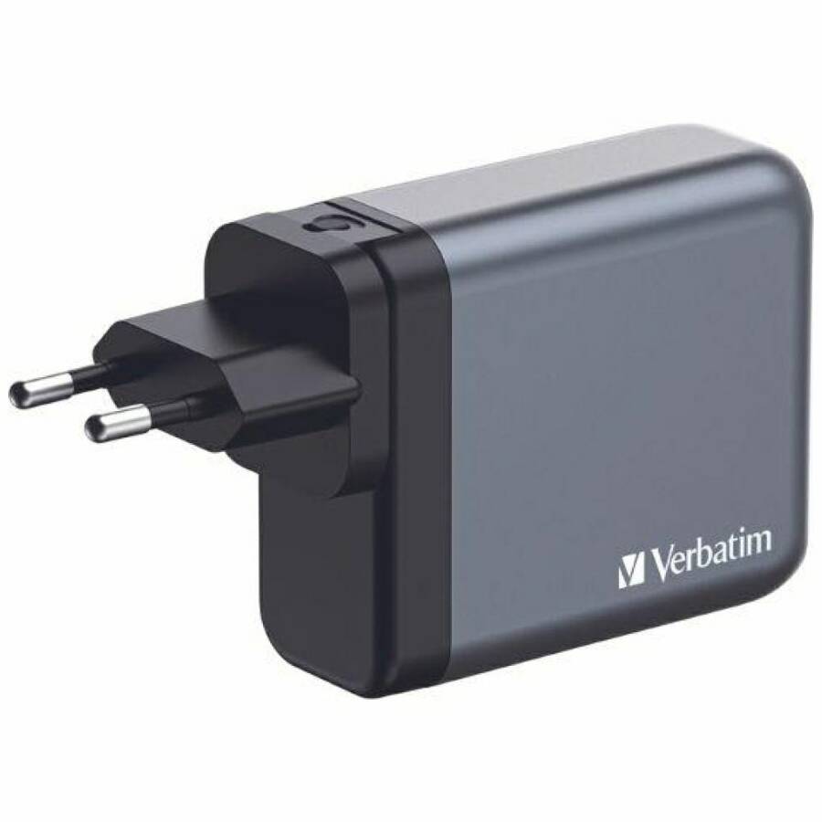 Verbatim Ładowarka sieciowa GaN 200W 3xUSB-C/USB-A + Adapter EU/UK/US GNC-200 32204