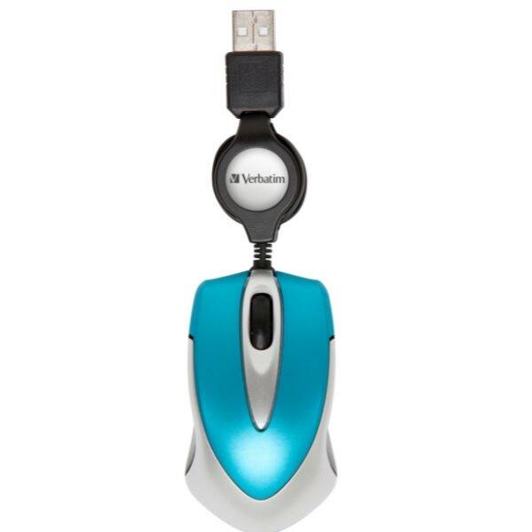 Verbatim Mysz optyczna Go Mini USB-A 1000 dpi niebieski/blue 49022