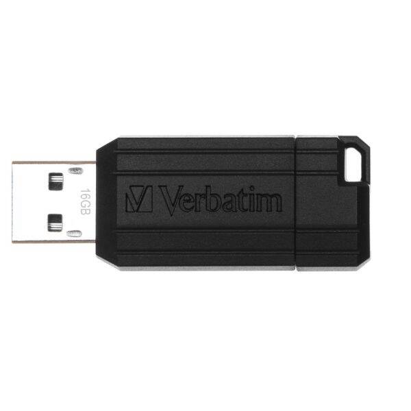 Verbatim Pendrive 16GB USB-A 2.0 PinStripe czarny/black 49063