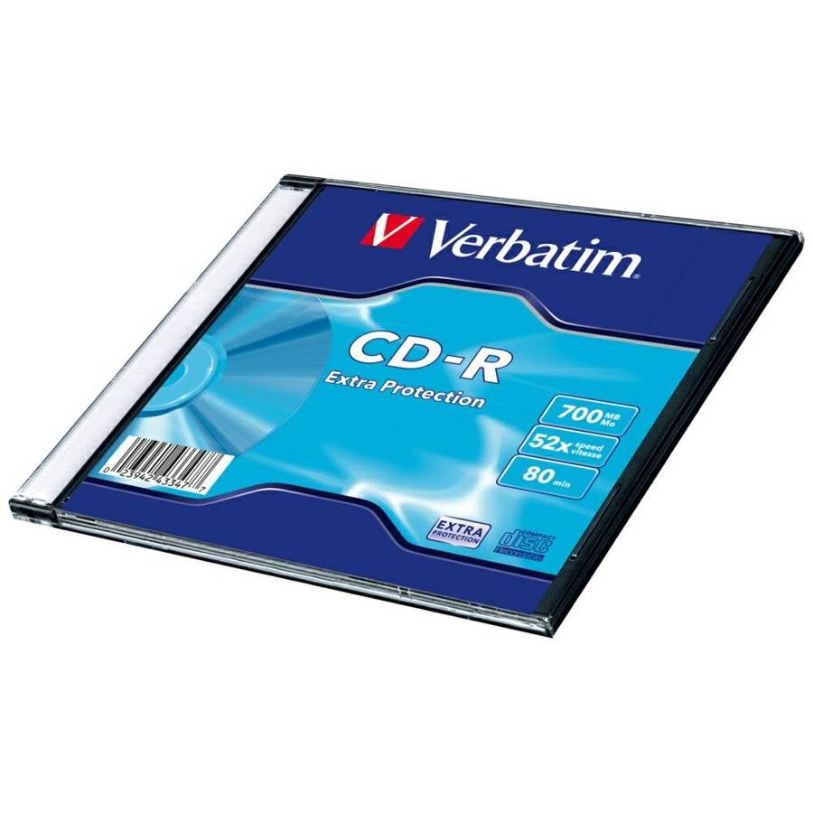 Verbatim Płyta CD-R 700MB 52x Extra       Protection biały/white 1szt 43347