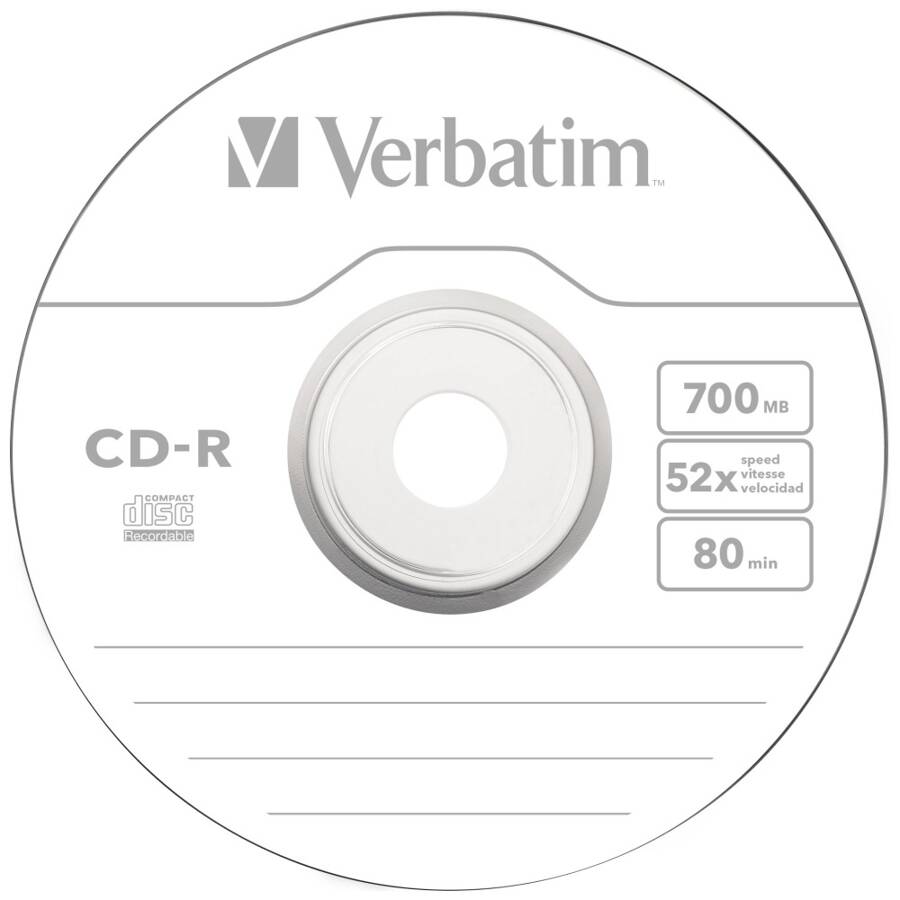 Verbatim Płyta CD-R 700MB 52x Extra       Protection biały/white 1szt 43347