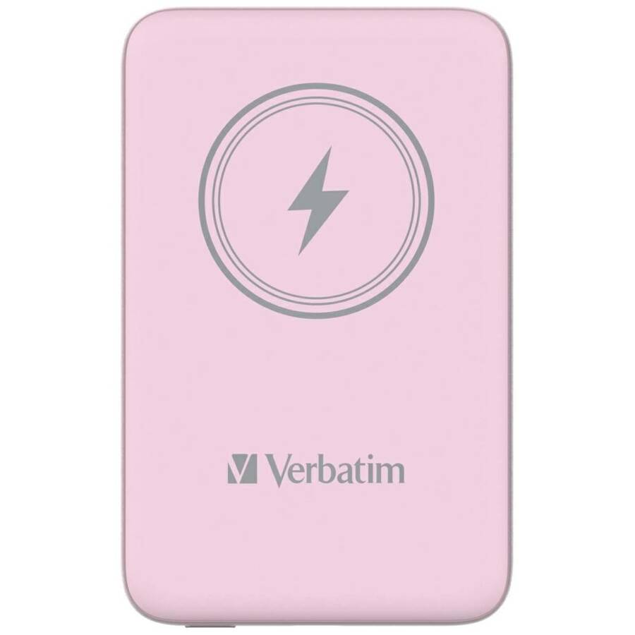 Verbatim Powerbank indukcyjny `n` Go 15W 10000mAh Wireless Magnetic różowy/pink 32248