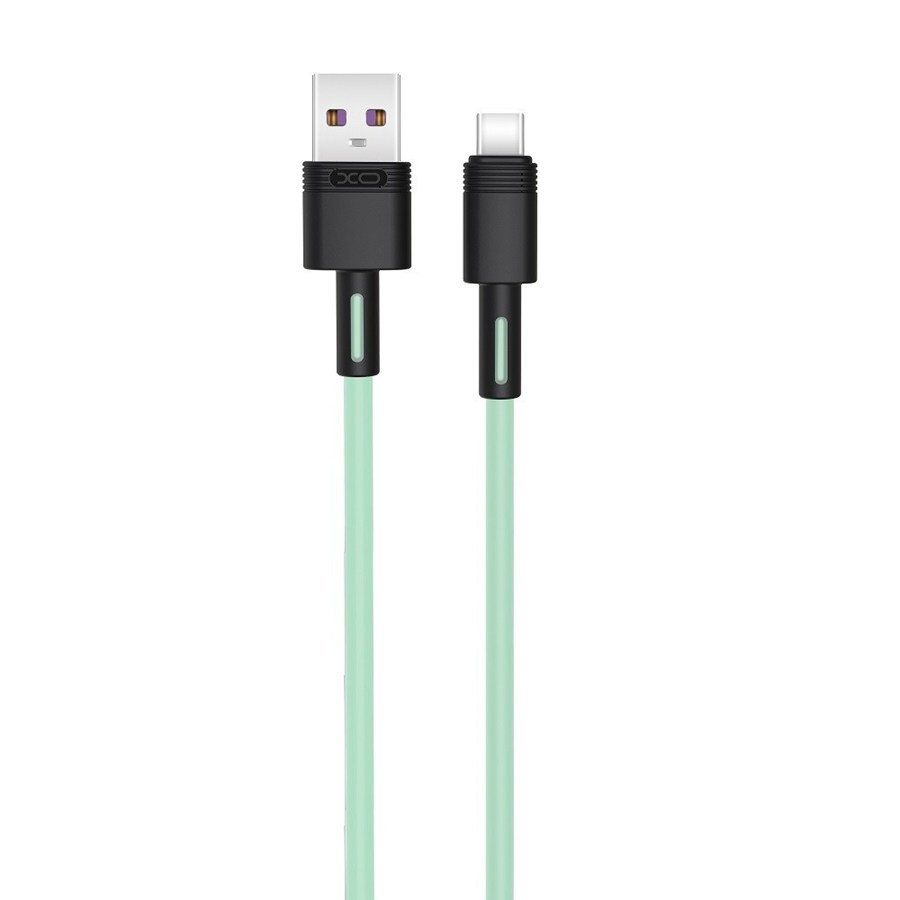 XO kabel NB-Q166 USB - USB-C 1,0 m 5A zielony