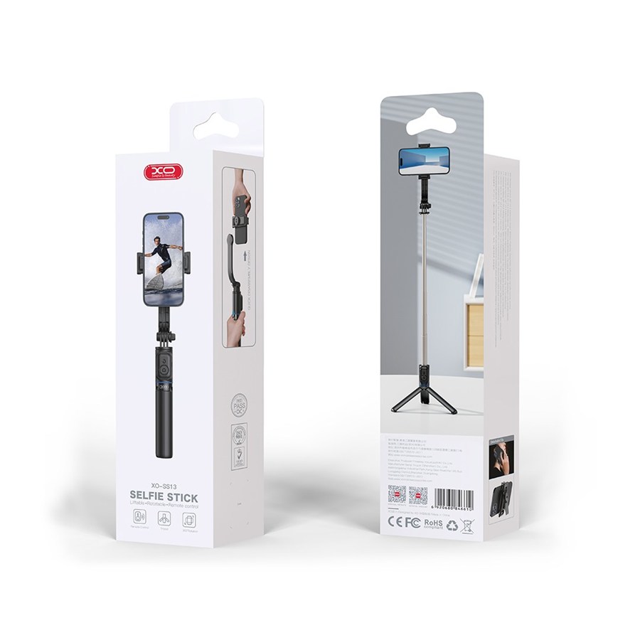 XO selfie stick Bluetooth tripod SS13 czarny 106cm