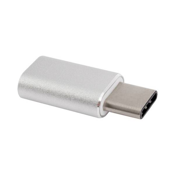 XQISIT ADAPTER USB-C DO MICRO-USB SREBRNY BULK