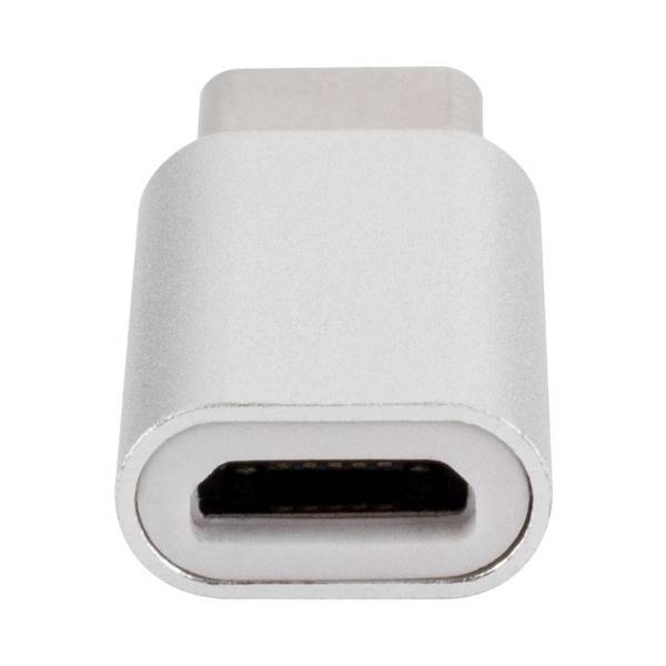 XQISIT ADAPTER USB-C DO MICRO-USB SREBRNY BULK