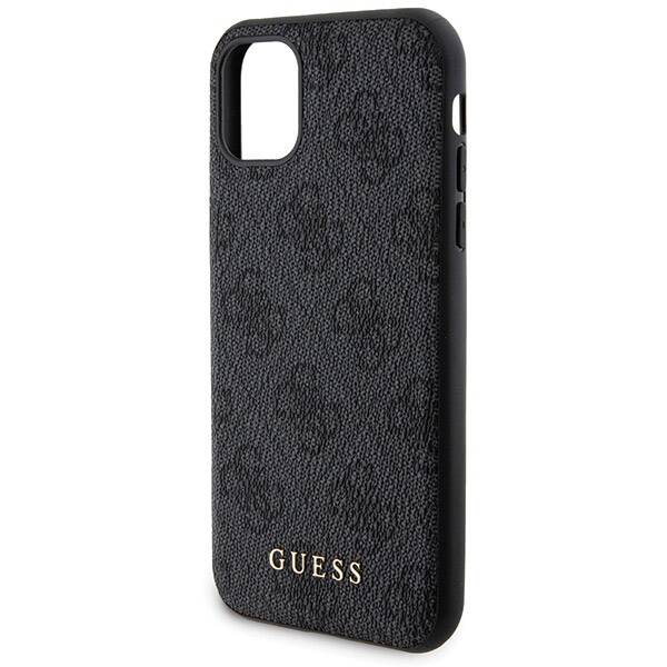 ZESTAW GUESS GUBPM5N614GEMGK IPHONE 11 6.1" HARDCASE + POWERBANK 5000MAH MAGSAFE CZARNY/BLACK 4G METAL LOGO