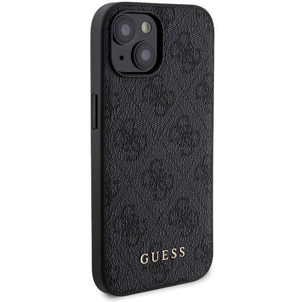 ZESTAW GUESS GUBPM5P15S4GEMGK IPHONE 15 6.1" HARDCASE + POWERBANK 5000MAH MAGSAFE CZARNY/BLACK 4G METAL LOGO