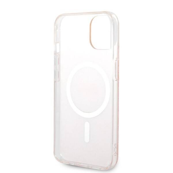 ZESTAW GUESS GUBPP14SH4EACSP CASE+ CHARGER IPHONE 14 / 15 / 13 6,1" RÓŻOWY/PINK HARD CASE 4G PRINT MAGSAFE