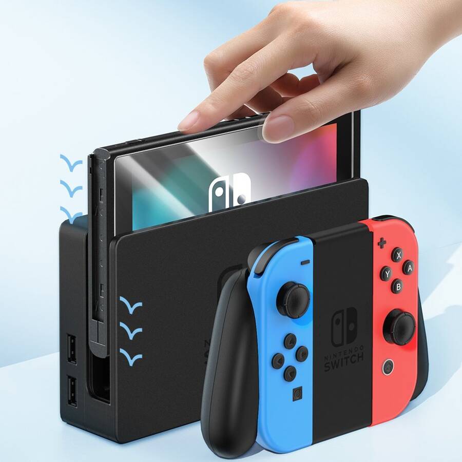 Zestaw 2x szkło hartowane Baseus Crystal do Nintendo Switch 2019 + zestaw montażowy - przezroczyste