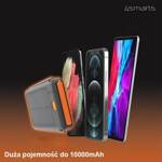 4smarts Powerbank Solarny TitanPack Flex 10000mAh black/orange 456301