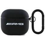 AMG AMA4SLWK AirPods 4 cover              czarny/black Leather White Logo