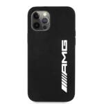 AMG AMHCP12LSGLBGN IPHONE 12 PRO MAX 6,7" CZARNY/BLACK HARDCASE SILICONE BIG LOGO