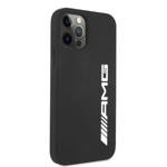 AMG AMHCP12LSGLBGN IPHONE 12 PRO MAX 6,7" CZARNY/BLACK HARDCASE SILICONE BIG LOGO