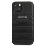 AMG AMHCP13SGSEBK iPhone 13 mini 5,4"  czarny/black hardcase Leather Debossed Lines