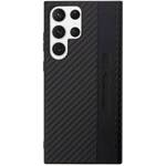 AMG AMHCS23LBLSCA S23 Ultra S918  czarny/black hardcase Carbon Stripe&Embossed