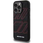 AMG AMHMP15L23SSPK IPHONE 15 PRO 6.1" CZARNY/BLACK HARDCASE SILICONE LARGE RHOMBUSES PATTERN MAGSAFE