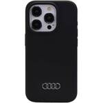 AUDI SILICONE CASE IPHONE 15 PRO 6.1" CZARNY/BLACK HARDCASE AU-LSRIP15P-Q3/D1-BK