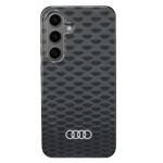 Audi IML Stitching Pattern MagSafe Case  S24 S921 czarny/black hardcase AU-IMLMS24-Q5/D3-BK