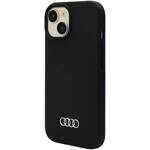 Audi Silicone Case iPhone 15 Plus / 14  Plus 6.7" czarny/black hardcase AU-LSRIP15M-Q3/D1-BK