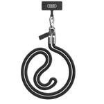 Audi uniwersalna smycz do telefonu 120cm  6mm crossbody czarny/black AU-CBL8-R8/D1-BK